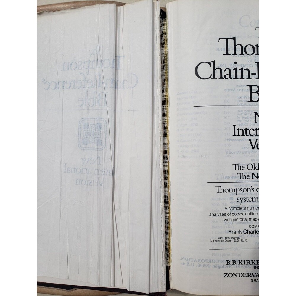 1983 Thompson Chain-Reference New International Version Bible Red Letter READ - Picture 10 of 14